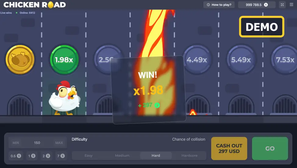 Demo gry Chicken Road