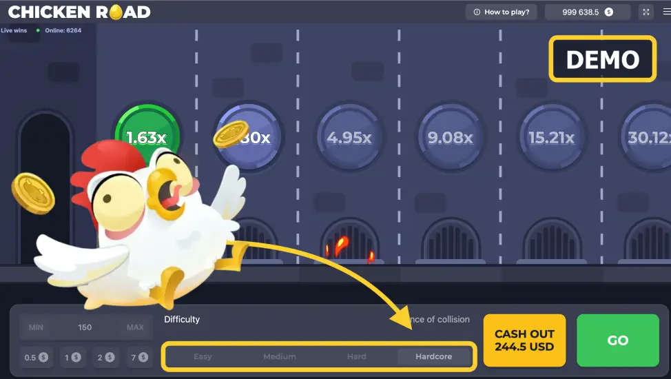 Zagraj w Chicken Road za darmo
