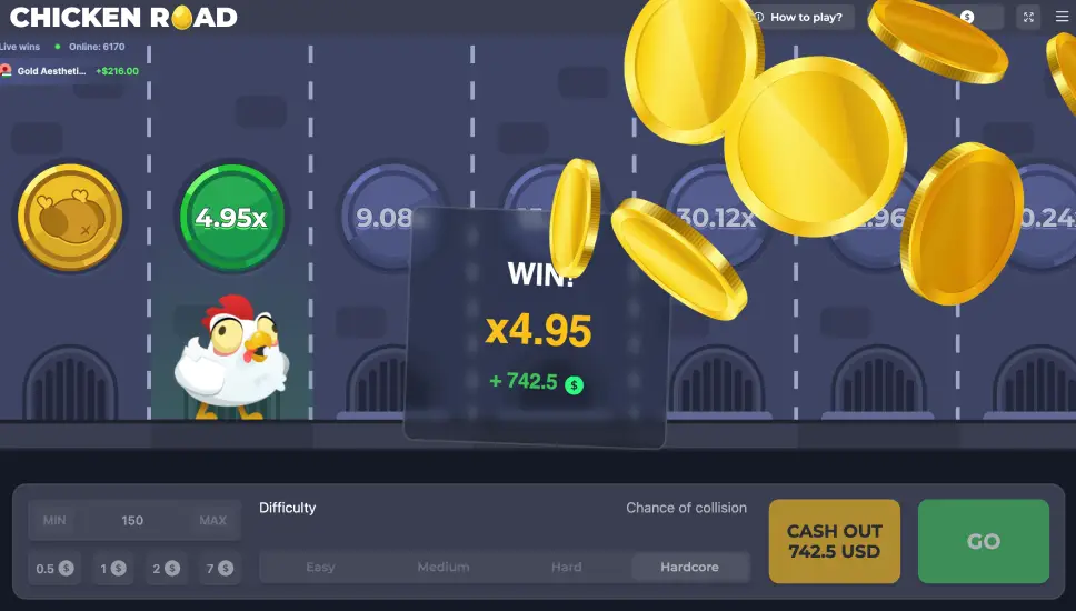 Gra Chicken Road w kasynach online