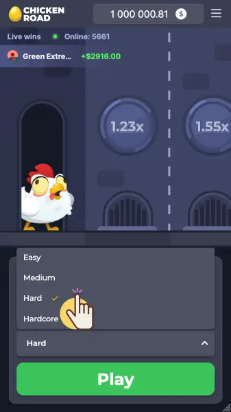 Zagraj w Chicken Road z telefonu